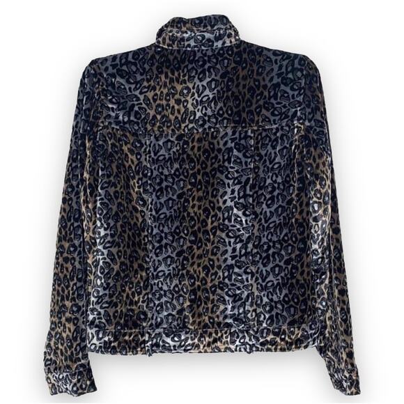 Berek 2 Animal Print Velvet 100% Silk Art To Wear Fancy Jacket Fall Size‎ S EUC - Picture 2 of 4